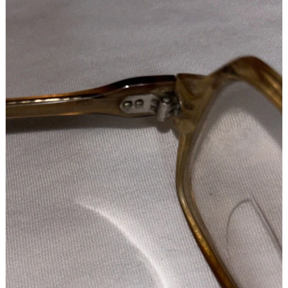 Vtg Sterling Optical Retro Oversized EW Steel Frame 53018 Eyeglasses 80S Mom